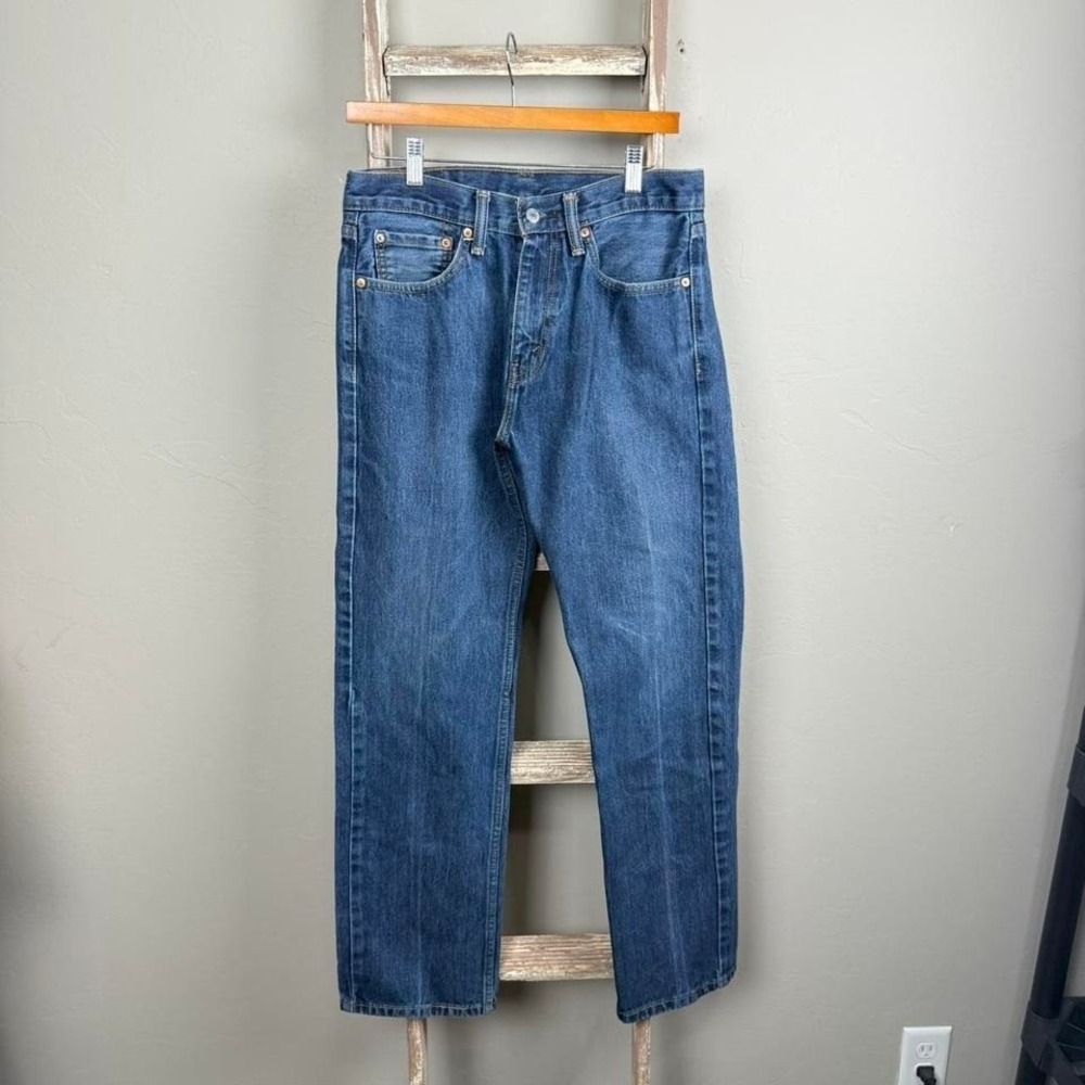 Mens Levi Strauss 505 Blue Denim‎ Relax Fit Jeans size 30x30